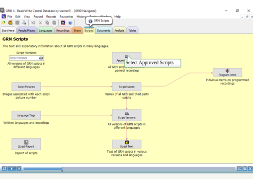 screeshot of interactive software training simulation created with Captivate